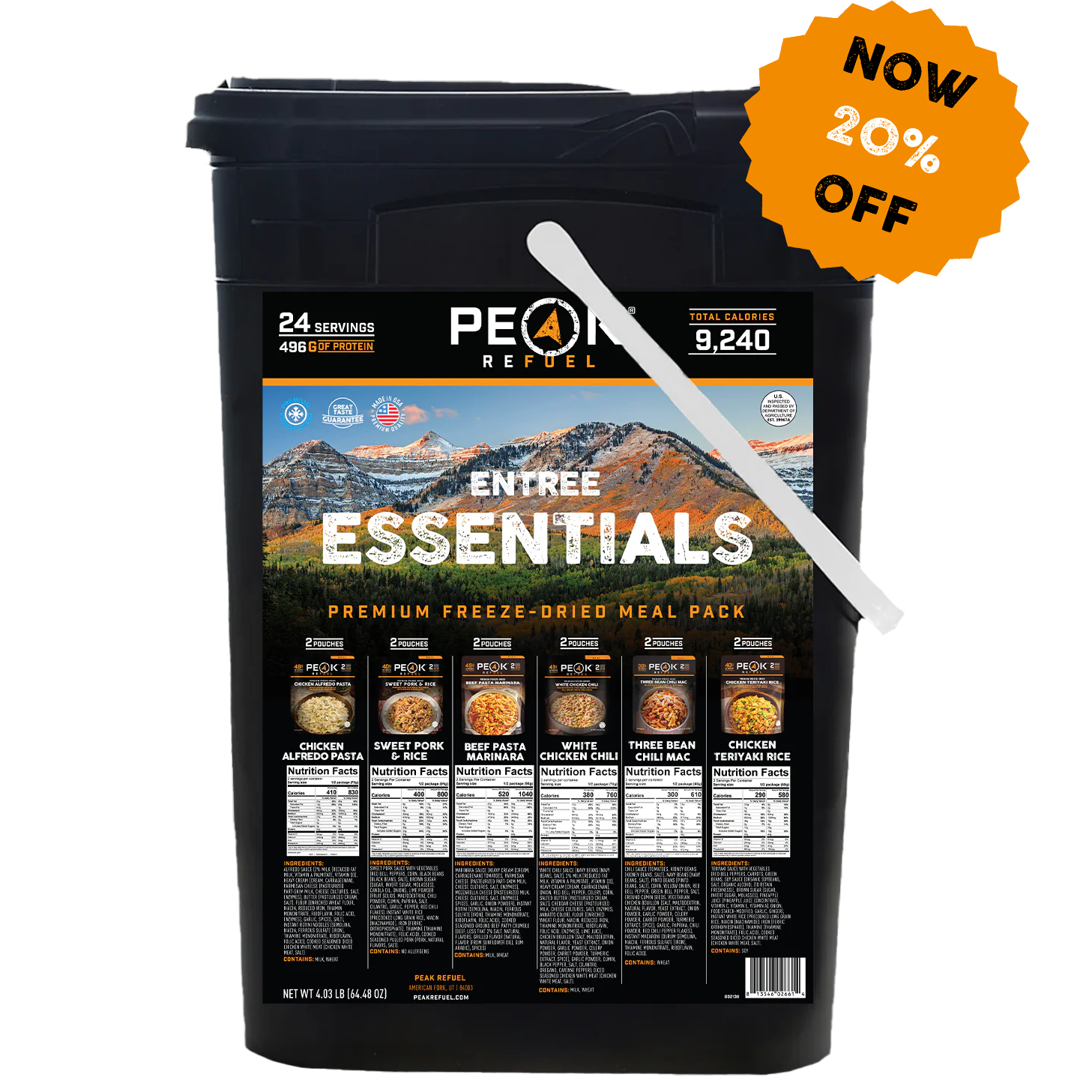 Entree Essentials Bucket