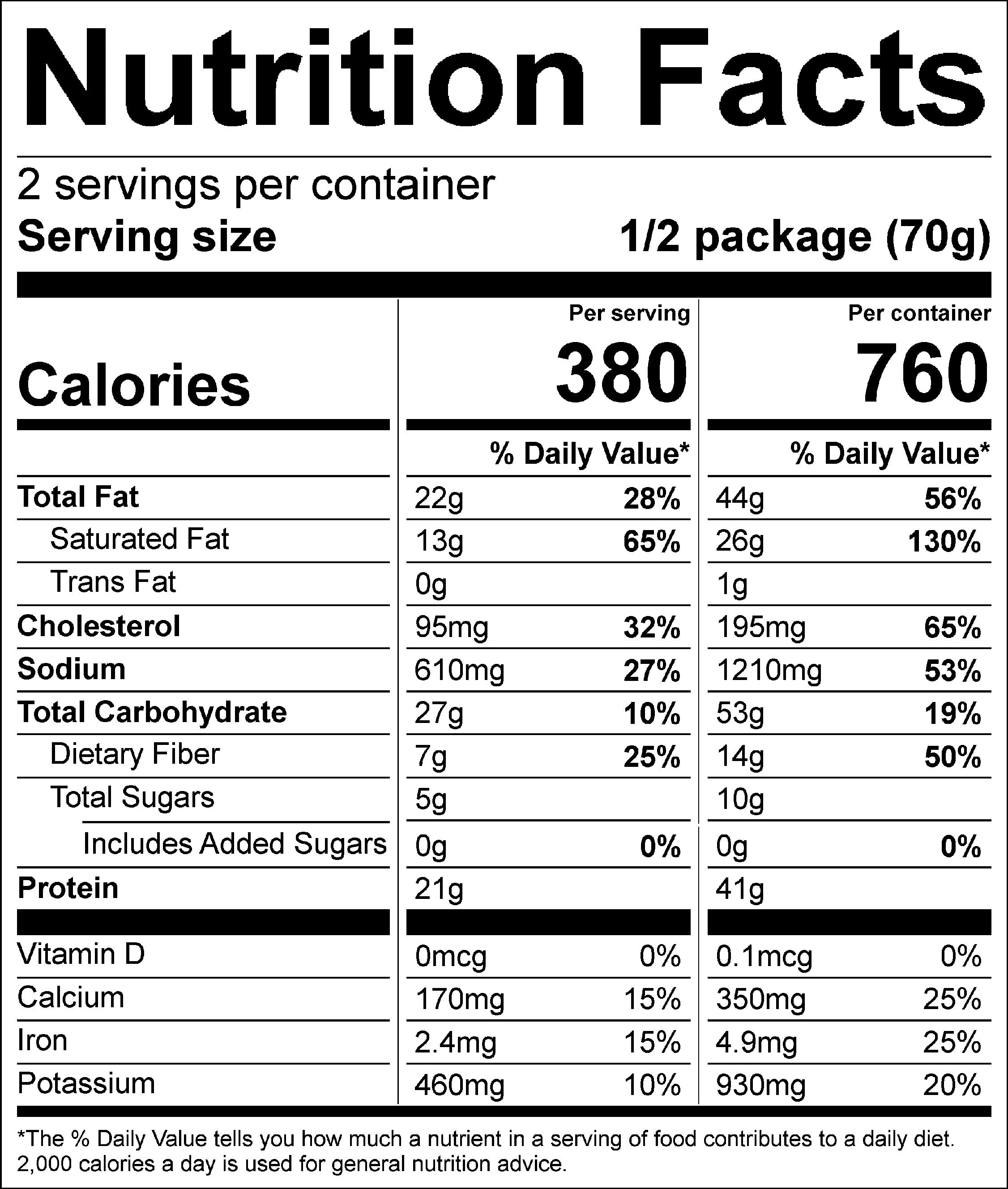 White Chicken Chili Nutrition Facts