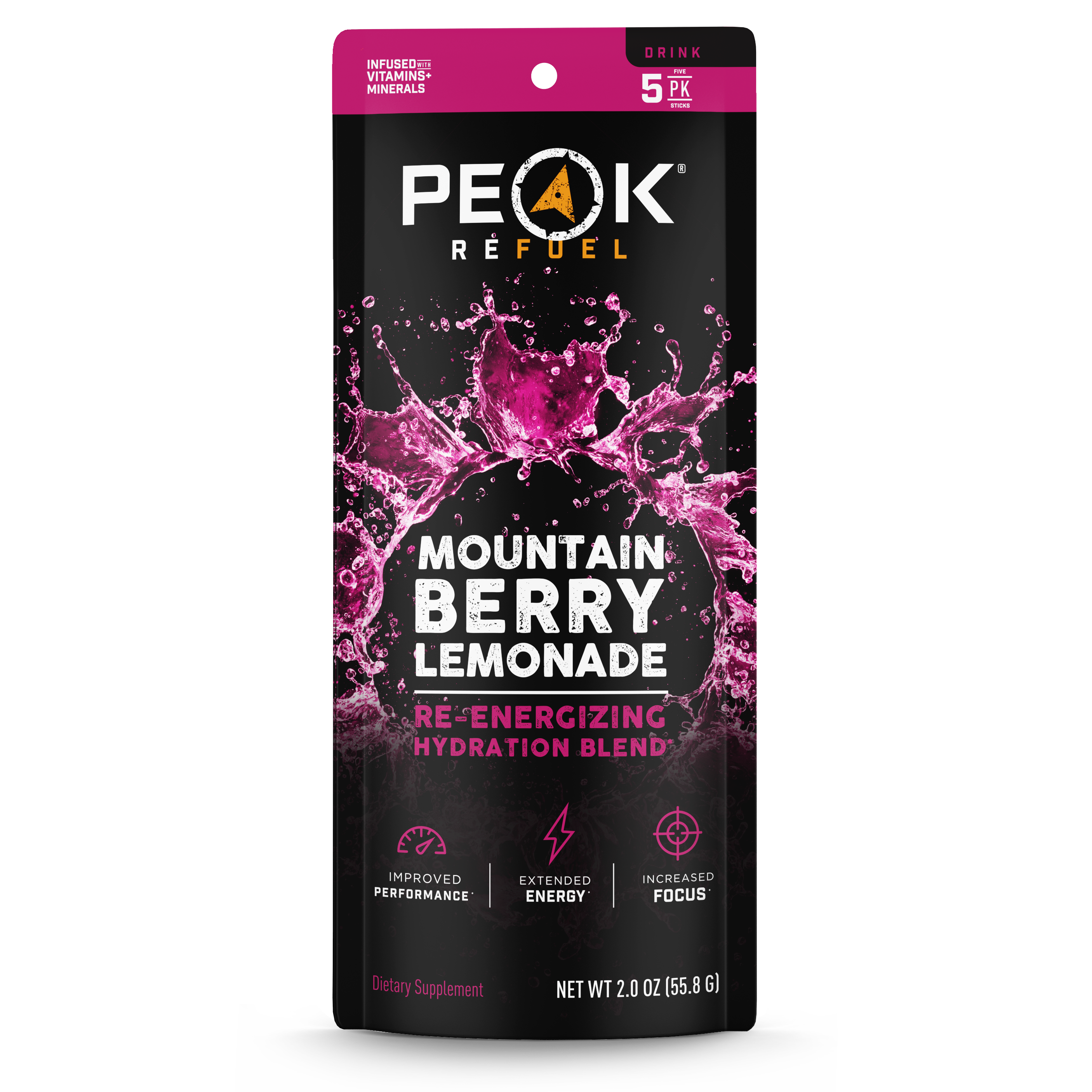 Mountain Berry Lemonade Re-Energizing Drink Sticks