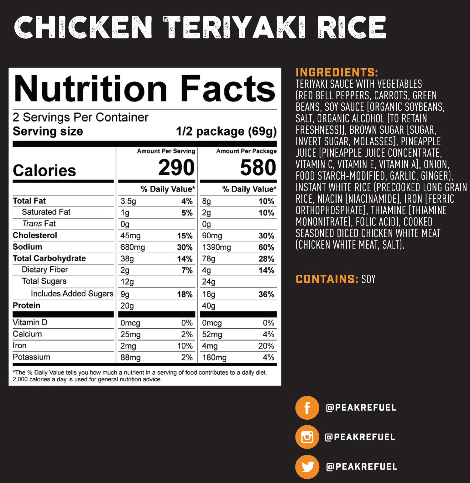 Chicken Teriyaki Rice – Peak Refuel